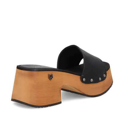 Zueco Negro Mujer 35261
