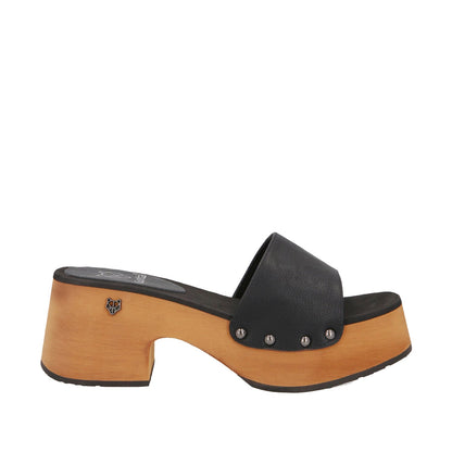 Zueco Negro Mujer 35261